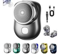 Mini Rasoir électrique Portable,Mini Shaver for Men,USB Rechargeable Shavers, Rasoir lavable sur peau humide et sèche for Home,Car,Business Trip,Travel (Black)