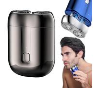 Mini rasoir électrique portable USB 2024 pour homme, mini rasoir électrique portable Sopami, rasoir Capsule Razor, rasoir à sec pour homme et femme (gris)