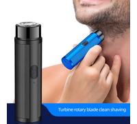Mini rasoir électrique pour hommes, épilateur Rechargeable, Machine à raser pour femmes et hommes, Mini rasoir de voiture, outils de rasage électriques Green with head