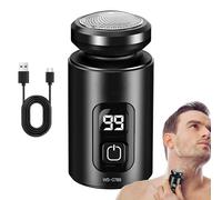 Mini rasoir électrique, rasoir étanche à face à LED | Rasoir rechargeable USB humide et sec pour la de la barbe à la barbe Corps Corps