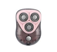Mini Rasoir Électrique Rechargeable for Homme avec Chargement Usb Et Lame Magnétique Facile À Retirer, Démarrage Par Un Seul Bouton, Trois Lames for la Maison(Pink)