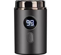 Mini rasoir électrique, rechargeable, lavable sur tout le corps, rasoir de voyage portable pour hommes, connecteur de charge de type C, gris
