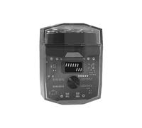 Mini rasoir électrique transparent et silencieux, rasoir électrique rotatif portable à double anneau avec affichage LED, IPX6 étanche, rechargeable, rasoir sans fil pour voyage, maison, voiture (noir)
