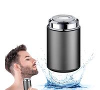 Mini rasoirs, Portable Electric Razor, USB rechargeable, rasoir électrique de voyage, durée de vie de la batterie rechargeable de 120 minutes, rasoir étanche portable for Home, Car, Travel (Gris)