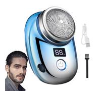 Mini rasoirs pour homme | Mini rasoir électrique portable à affichage numérique LED - Rasoir étanche et antirouille multifonction pour barbe, poils de jambes, poils du corps, poitrine