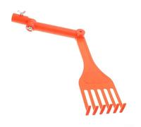 Mini râteau de nettoyage de gouttière pour enlever les feuilles et les branches des toits et gouttières avec tête pivotante réglable, plastique (a)