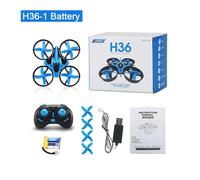 Mini Rc 2.4G Drone 6 axes Mode sans tête Hélicoptère d'évitement de collision 360 °Drones quadrirotor à retournement H36-Blue