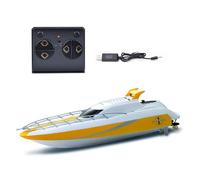 Mini Rc Boat Toy High Speed Racing For Children Models Control Remote Kids Gift,Yellow