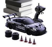 Mini RC Drift Car - 8.27 Inches Remote Control Racer | LED Light Drifting Vehicle - Four Wheel Drive Toy Car For Kids Adults Indoor Outdoor Party Travel Fun Camping Gathering Birthday Home School