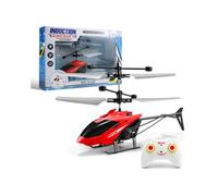 Mini RC Infraed Induction Helicopter Toy, Hélicoptère Télécommandé, Hélicoptère RC pour Enfants, Jouet Avion Télécommandé avec LED Lumière, Hélicoptères Radiocommandés pour Enfant et Adulte (Rouge)