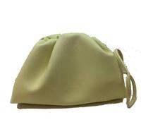 Mini Real Leather Bag Small Dumpling Pouch Neck Belt Bag Special Evening Party Bag Lipstick Purses Pillow Messenger Bag Handbags, Jaune