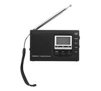 Mini récepteur radio portable avec réveil numérique, FM, MW, SW, haute sensibilité, récepteur radio pour la maison et l'extérieur