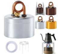 Mini réchaud à alcool - Mini brûleur à spiritueux d'extérieur portable haute puissance et réchaud à alcool, réchaud de camping léger en aluminium avec support stable pour la randonnée, le brassage du