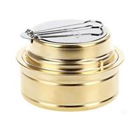 Mini réchaud à alcool portable en cuivre pour spiritueux, brûleur à alcool compact pour spiritueux, mini SpiriT BurneR pour pare-brise de camping en alliage de laiton léger et réglable