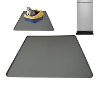 MINI REFRIGE SILICONE MATE Avec Bord Surélevé - 23,6 X 23,6 Pouces Protecteur D'étage Étanche | Sous Tapis De Réfrigérateur Pour Protection Contre Les Fuites, Base Antidérapante, Bouclier Durable Pour
