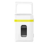 Mini Réfrigérateur, 10L Réfrigérateur à Une Porte à Trois Niveaux, AC 120V 12V Portable Petit Réfrigérateur Refroidisseur et Chauffage for Nourriture, Médecine, Chambre, et Voiture,Bleu ( Color : Yell