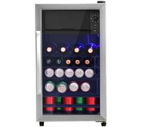 mini-réfrigérateur 15",6L+70L pour la glace,peut contenir 51 canettes de soda, d'eau, de bière ou de vin. Fonctionnement silencieux,système de refroidissement à compresseur, économe en énergie,étagère