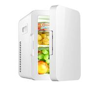 Mini Réfrigérateur 6L/8 Canettes Réfrigérateur de Soins de la Peau, AC 220V 12V Portable Petit Réfrigérateur Refroidisseur et Chauffage for Soins de la Peau, Nourriture, Médecine, Chambre, et Voiture