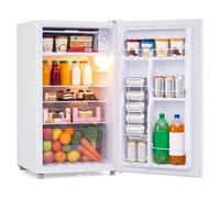 Mini Réfrigérateur 80L COSTWAY-Étagères Amovibles-Porte Simple Réversible-Éclairage LED-5 Température-Silencieux Blanc
