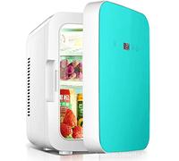 Mini réfrigérateur 8L/8 canettes Réfrigérateur de soins de la peau avec panneau de contrôle de température amélioré, refroidisseur et chauffage portables thermoélectriques 12 V/220 V for soins de la p