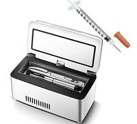 Mini réfrigérateur à insuline, boîte réfrigérée, nouveau réfrigérateur à température améliorée, batterie intégrée, mini réfrigérateur portable à insuline, stockage, garde les médicaments con