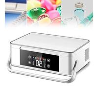 Mini réfrigérateur à insuline, glacière de voyage à 2-8 °C, avec batterie rechargeable, pour médicaments diabétiques, blanc, 220 V, 2 batteries