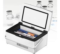 Mini réfrigérateur à médicaments à température constante 0-18 ℃, longue durée de travail pendant 8 heures, mini réfrigérateur à médicaments avec écran LCD et 2 batteries for voiture, voyage, maison