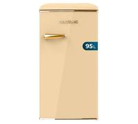 Cecotec Mini Frigo Retro Bolero Coolmarket TT Origin 103 Beige E. Mini Réfrigérateur Retro Beige, 89,3 cm de Haut et 48,7 cm de Large, 95L de Capacité et Classe Énergétique E
