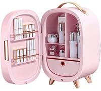 Mini réfrigérateur de beauté professionnel Portable, réfrigérateur de maquillage cosmétique avec miroir pour les soins de la peau