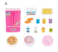 Mini Réfrigérateur De Simulation, Grille-Pain Pour Enfants, Ensemble De Jouets De Jeu De Rôle Éducatif