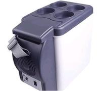 Mini réfrigérateur de voiture, petit réfrigérateur, réfrigérateur de voiture électrique 6 L, portable avec fonction froid et chaud, mode économie d'énergie ECO