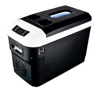 Mini réfrigérateur électrique 12 L/15 L/20 L/25 L/35 L pour voiture, mini réfrigérateur de voiture, réfrigérateur portable 24 V/12 V/220 V pour camion, pour longs trajets et camping, 15 L