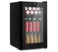 Mini réfrigérateur Klarstein Beercave avec porte vitrée & LED, mini réfrigérateur pour la chambre, réfrigérateur à boissons avec 3 clayettes, petit réfrigérateur 70 L, réfrigérateur intérieur