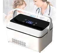 Mini réfrigérateur Mini glacière à insuline électrique, glacière portable pour médicaments, petit réfrigérateur de voiture, contrôle intelligent de la température 0-18 °C, thermostat pour sa