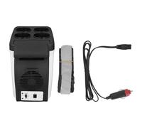 Mini réfrigérateur portable 12 V 6 L for médecine automobile | Peut contenir 6 canettes, refroidit jusqu'à 32 °F, fonctionne silencieusement, se branche sur une prise de voiture.