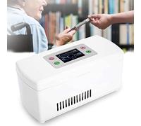 Mini réfrigérateur portable à insuline, réfrigérateur de voyage pour médicaments, boîte réfrigérée à insuline, boîtier de refroidissement, thermostat, pour voiture, voyage, maison, trois pil