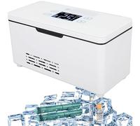 Mini réfrigérateur portable pour insuline, boîtier de voyage, mini boîte réfrigérée électrique, réfrigérateur de voiture, refroidisseur de médicaments, affichage LED, plage de réglage de la