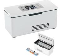 Mini-réfrigérateur portable pour insuline, glacière isotherme USB pour insuline, étui de rangement pour médicaments de voiture avec affichage LED, triple batterie