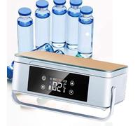 Mini réfrigérateur portable pour insuline, refroidisseur de médicaments pour voiture avec écran LCD, alimenté par batterie USB pour les voyages, le camping et les déplacements professionnels (2 batt