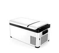 Mini réfrigérateur portable pour voiture (24 L), congélateur à compresseur, 3 en 1, 12 V/24 V CC et 110 V-240 V CA (couleur : A, taille : 12 V-220 V)