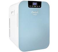 Mini réfrigérateur pour chambre à coucher, voiture, bureau et dortoir universitaire, façade en verre et contrôle numérique de la température, petit réfrigérateur 12 V pour nourriture, boissons, soins