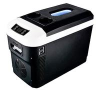 Mini-réfrigérateur pour insuline, 12 V / 24 V / 220 V, congélateur portable, réfrigérateur compact à double cœur de 10 litres, pour voiture, camion, maison, 15 L