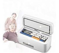 Mini-réfrigérateur pour insuline, boîte réfrigérée avec thermostat 2-8°C, réfrigérateur portable pour voiture, idéal pour les voyages, la maison et la voiture. Fonctionne à une température i