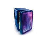Mini réfrigérateur So Chill Infinity LED 6 canettes Alimentation USB 5 V Porte effet miroir 12 modes lumineux Bureau Chambre Voiture