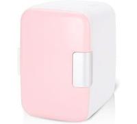 Mini réfrigérateur Système thermoélectrique portatif pour mini-réfrigérateur 4 litres / 6 canettes électriques rose Blanc G