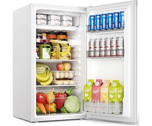 Mini réfrigérateur ultra silencieux 91L (38dB), Thermostat en 7 étapes pour chambre/bureau BLANC