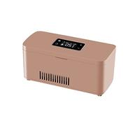 Mini-réfrigérateurs Boîte réfrigérée à insuline Rechargeable voiture Mini réfrigérateur étui de transport Thermostat Hormone de croissance médicament 2-8 degrés réfrigérateur Pour voiture, voyage(Rose