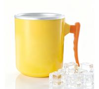 Mini refroidisseur de boissons, tasse de refroidissement rapide, portable, motif de canard jaune, poignée antidérapante, récipient pour jus instantané d'été, verres à main pour (Tasse sans base)