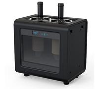 Mini refroidisseur de bouteille de vin électrique avec porte en verre, thermostat intelligent, bouton tactile LED pour une utilisation facile, parfait pour le refroidissement du vin et des boissons