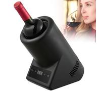 Mini refroidisseur de bouteille de vin électrique, refroidisseur de vin électrique pour vin rouge ou blanc de 750 ml, boisson rapide, champagne,pour les amateurs de vin, refroidisseurs à vin,Black
